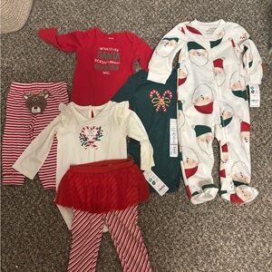 Carter's Festive Kids Matching Set - Red, Green, White